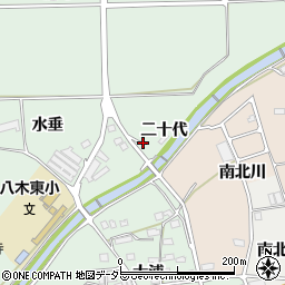 京都府南丹市八木町青戸二十代周辺の地図