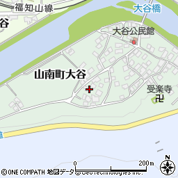 兵庫県丹波市山南町大谷121周辺の地図