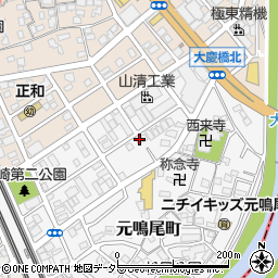 愛知県名古屋市南区元鳴尾町58周辺の地図