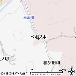 愛知県豊田市幸海町ベボノ木周辺の地図