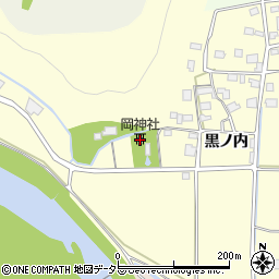 岡神社周辺の地図