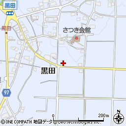 兵庫県丹波篠山市黒田344周辺の地図