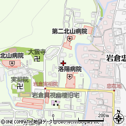 京都府京都市左京区岩倉上蔵町157周辺の地図