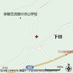 愛知県北設楽郡東栄町下田野中周辺の地図