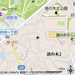 愛知県名古屋市緑区諸の木2丁目114周辺の地図