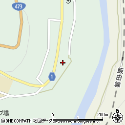 静岡県浜松市天竜区佐久間町中部146周辺の地図