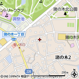 愛知県名古屋市緑区諸の木2丁目118周辺の地図