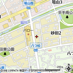 愛知県名古屋市緑区砂田周辺の地図
