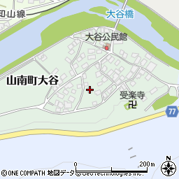 兵庫県丹波市山南町大谷103周辺の地図