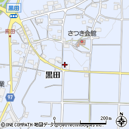 兵庫県丹波篠山市黒田343周辺の地図