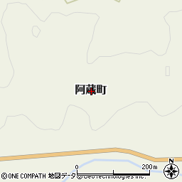 愛知県豊田市阿蔵町周辺の地図