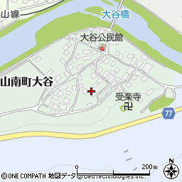 兵庫県丹波市山南町大谷98周辺の地図