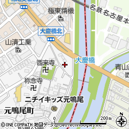 愛知県名古屋市南区元鳴尾町453周辺の地図