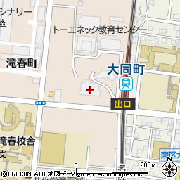 鯱バス株式会社　本社周辺の地図
