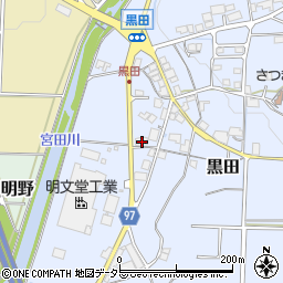兵庫県丹波篠山市黒田814周辺の地図
