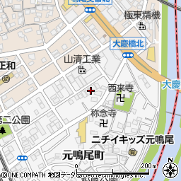 愛知県名古屋市南区元鳴尾町62周辺の地図