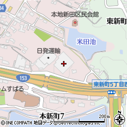 日発運輸豊田配送センター周辺の地図