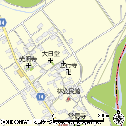 滋賀県蒲生郡竜王町林602周辺の地図