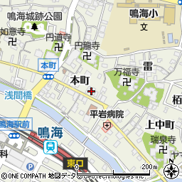 愛知県名古屋市緑区鳴海町本町周辺の地図