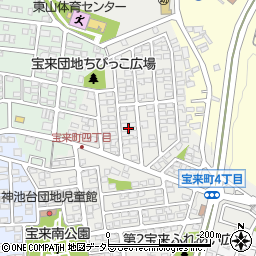 愛知県豊田市宝来町周辺の地図