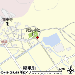 滋賀県東近江市稲垂町周辺の地図