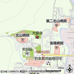 京都府京都市左京区岩倉上蔵町305周辺の地図