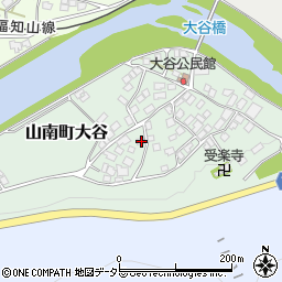 兵庫県丹波市山南町大谷108周辺の地図