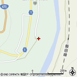 静岡県浜松市天竜区佐久間町中部132周辺の地図