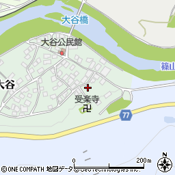 兵庫県丹波市山南町大谷78周辺の地図