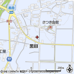 兵庫県丹波篠山市黒田445周辺の地図
