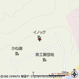イノック株式会社篠山工場周辺の地図