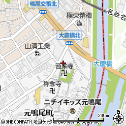 愛知県名古屋市南区元鳴尾町438周辺の地図