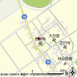 滋賀県蒲生郡竜王町林799周辺の地図