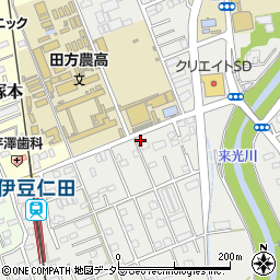 静岡県田方郡函南町仁田185-10周辺の地図