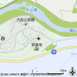 兵庫県丹波市山南町大谷76周辺の地図