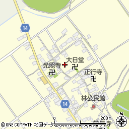 滋賀県蒲生郡竜王町林790周辺の地図