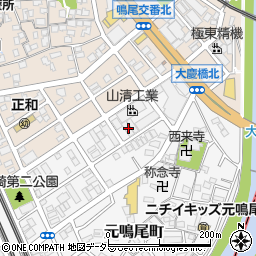 愛知県名古屋市南区元鳴尾町26周辺の地図