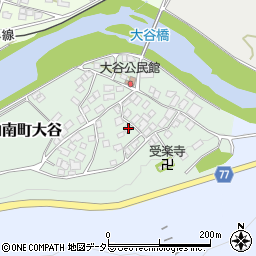 兵庫県丹波市山南町大谷91周辺の地図