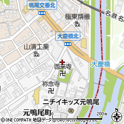 愛知県名古屋市南区元鳴尾町432周辺の地図