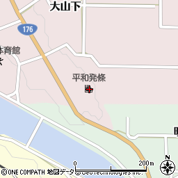 兵庫県丹波篠山市大山下380周辺の地図