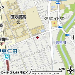 静岡県田方郡函南町仁田185周辺の地図