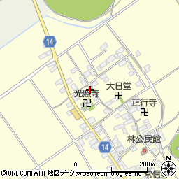 滋賀県蒲生郡竜王町林786周辺の地図