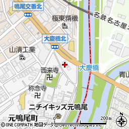 愛知県名古屋市南区元鳴尾町450周辺の地図