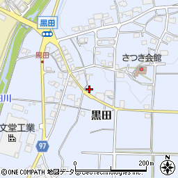 兵庫県丹波篠山市黒田433周辺の地図