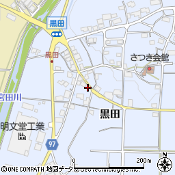 兵庫県丹波篠山市黒田477周辺の地図