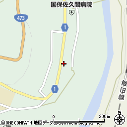 静岡県浜松市天竜区佐久間町中部129周辺の地図