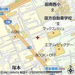 静岡県田方郡函南町塚本220-17周辺の地図