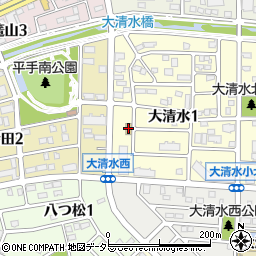セブンイレブン名古屋大清水１丁目店周辺の地図