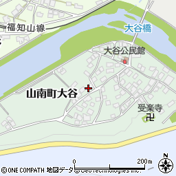 兵庫県丹波市山南町大谷132周辺の地図