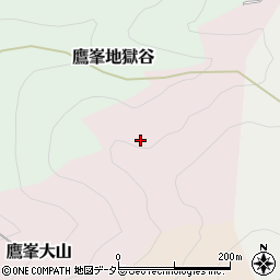 京都府京都市北区鷹峯大山周辺の地図